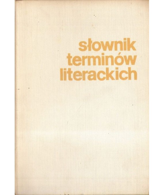 Słownik terminów literackich