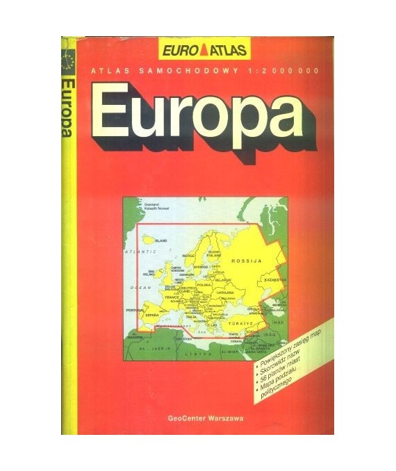 Europa. Atlas samochodowy 1:2 000 000