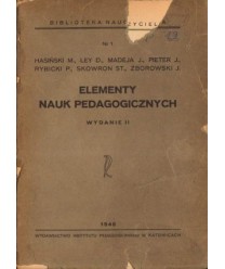 Elementy nauk pedagogicznych