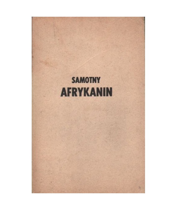 Samotny Afrykanin