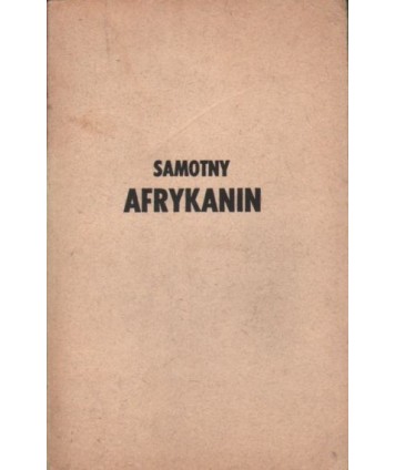 Samotny Afrykanin