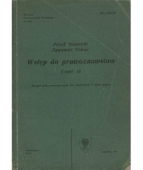 Wstęp do prawoznawstwa. Cz.II