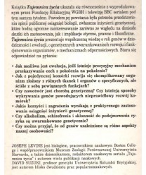 Tajemnica życia. Czy bać się inżynierii genetycznej