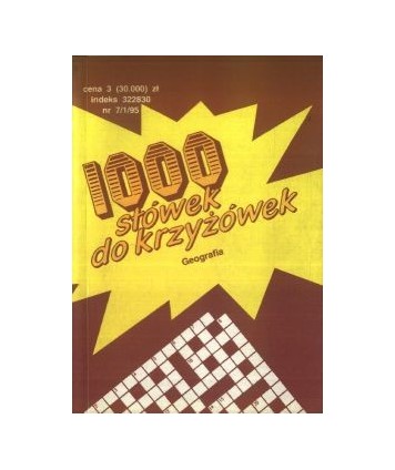 1000 słówek do krzyżówek. Geografia
