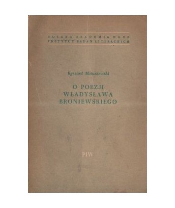 O poezji Władysława Broniewskiego