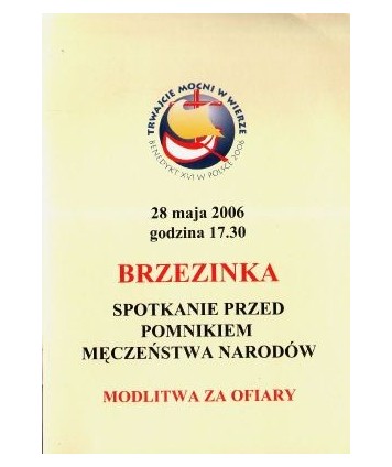 Brzezinka. Spotkanie przed Pomnikiem Męczeństwa Narodów