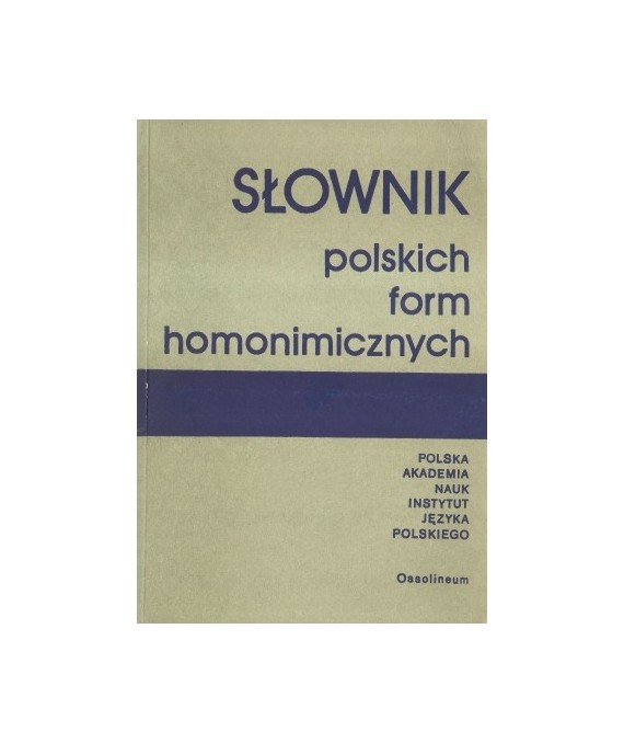 Słownik polskich form homonimicznych
