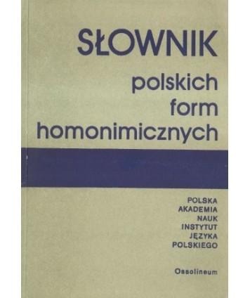 Słownik polskich form homonimicznych