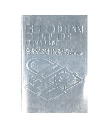 Europejski Kongres Kultury 8-11.09.2011 Wrocław