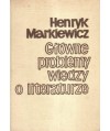 Główne problemy wiedzy o literaturze