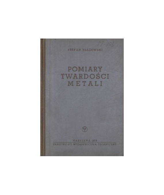 Pomiary twardości metali