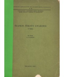 Śląskie teksty gwarowe z mapką