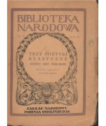 Trzy poetyki klasyczne