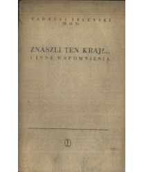 Znaszli ten kraj?... i inne wspomnienia