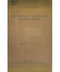 Podstawowe zagadnienia teorii błędów