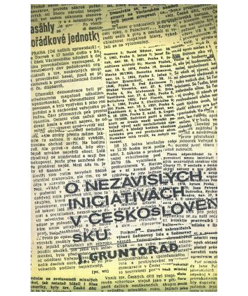 O niezávisłých iniciativách v Československu