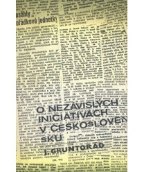 O niezávisłých iniciativách v Československu