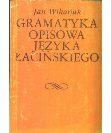 Gramatyka opisowa języka łacińskiego