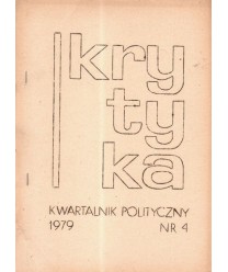 Krytyka. Kwartalnik polityczny nr 4