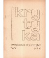 Krytyka. Kwartalnik polityczny nr 4