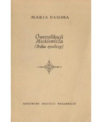 O wersyfikacji Adama Mickiewicza. Próba syntezy