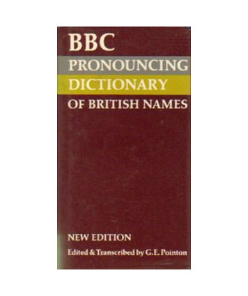 BBC pronouncing dictionary of british names