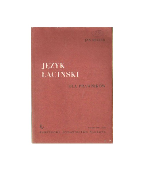 Język łaciński dla prawników