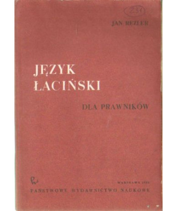 Język łaciński dla prawników