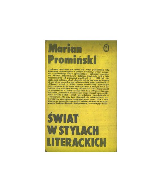 Świat w stylach literackich. Szkice i recenzje