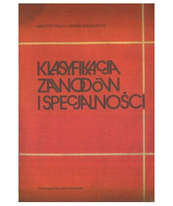 Klasyfikacja zawodów i specjalności