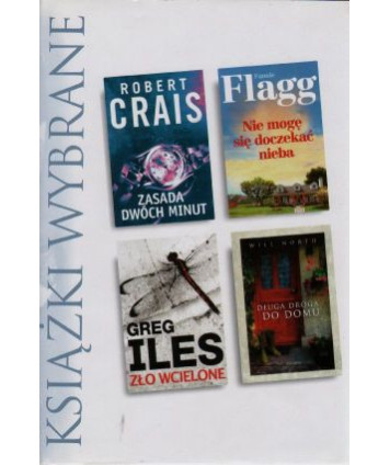 Książki wybrane: Zasada dwóch minut, Nie mogę się doczekać nieba, Zło wcielone, Długa droga do domu