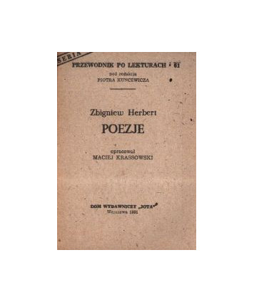 Zbigniew Herbert “Poezje“