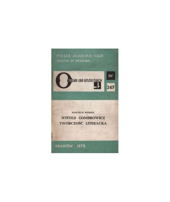 Witold Gombrowicz twórczość literacka