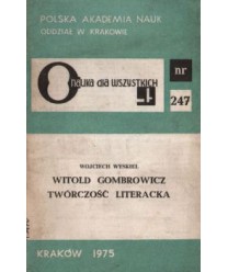 Witold Gombrowicz twórczość literacka