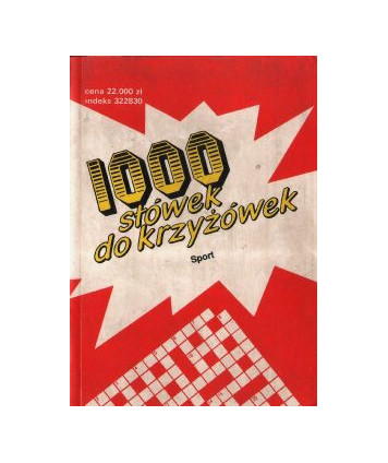 1000 słówek do krzyżówek. Sport
