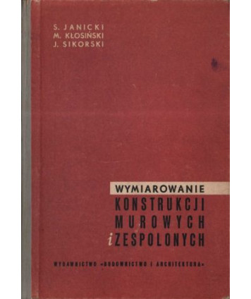 Wymiarowanie konstrukcji murowych i zespolonych