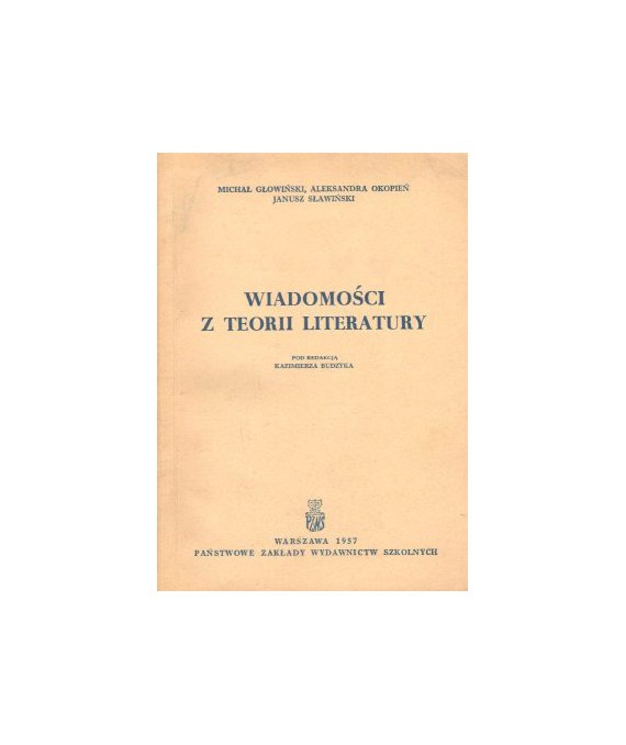 Wiadomości o teorii literatury
