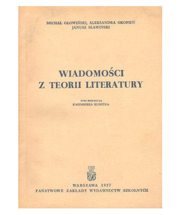 Wiadomości o teorii literatury