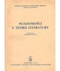 Wiadomości o teorii literatury