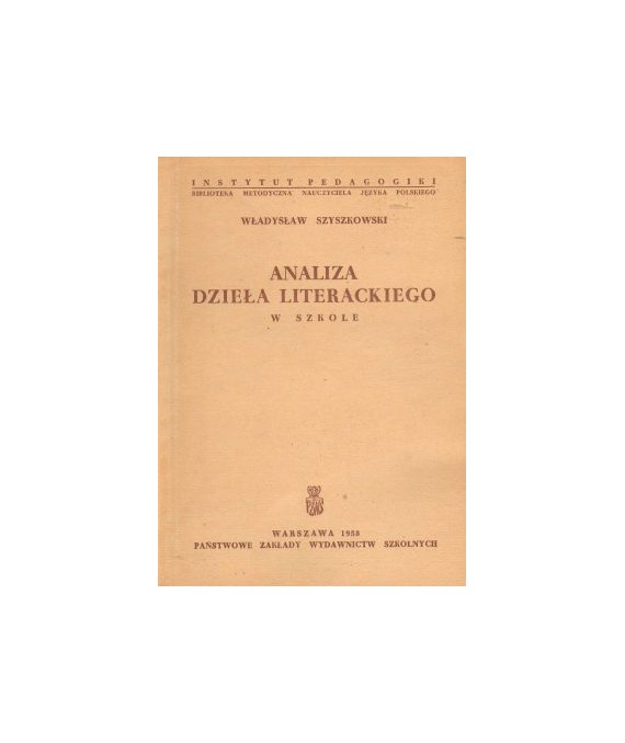 Analiza dzieła literackiego w szkole