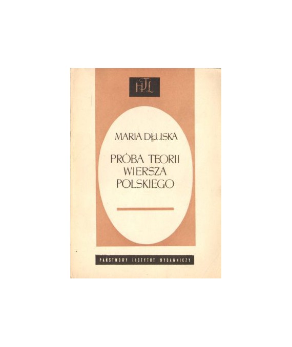 Próba teorii wiersza polskiego