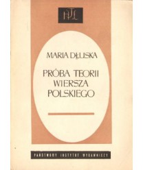 Próba teorii wiersza polskiego