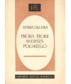 Próba teorii wiersza polskiego