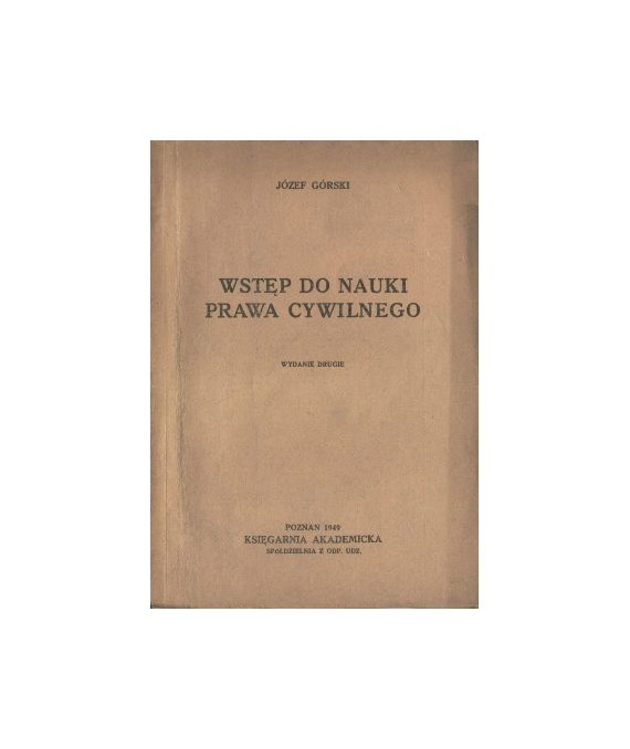 Wstęp do nauki prawa cywilnego