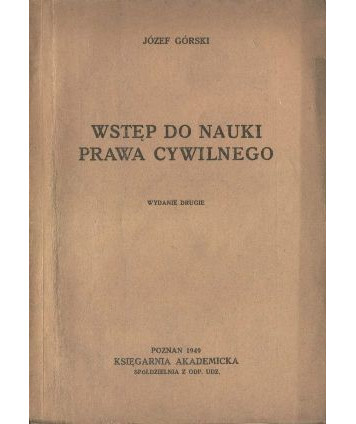 Wstęp do nauki prawa cywilnego