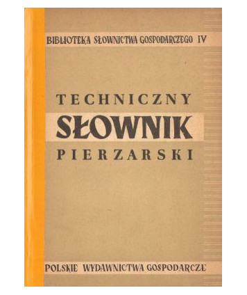 Techniczny słownik pierzarski