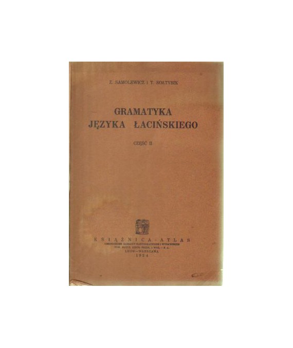 Gramatyka języka łacińskiego cz.2 Składnia