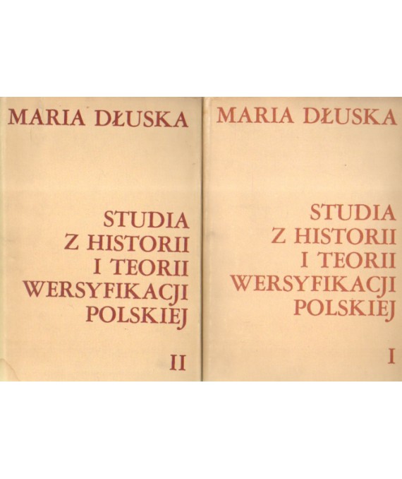 Studia z historii i teorii wersyfikacji polskiej t.1-2