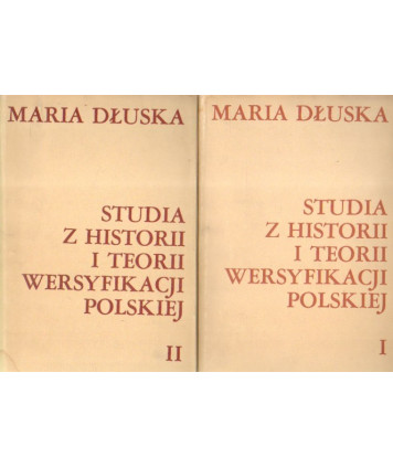 Studia z historii i teorii wersyfikacji polskiej t.1-2