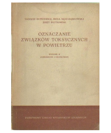Oznaczanie związków toksycznych w powietrzu
